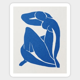 Blue nude, Henri Matisse abstract art Sticker